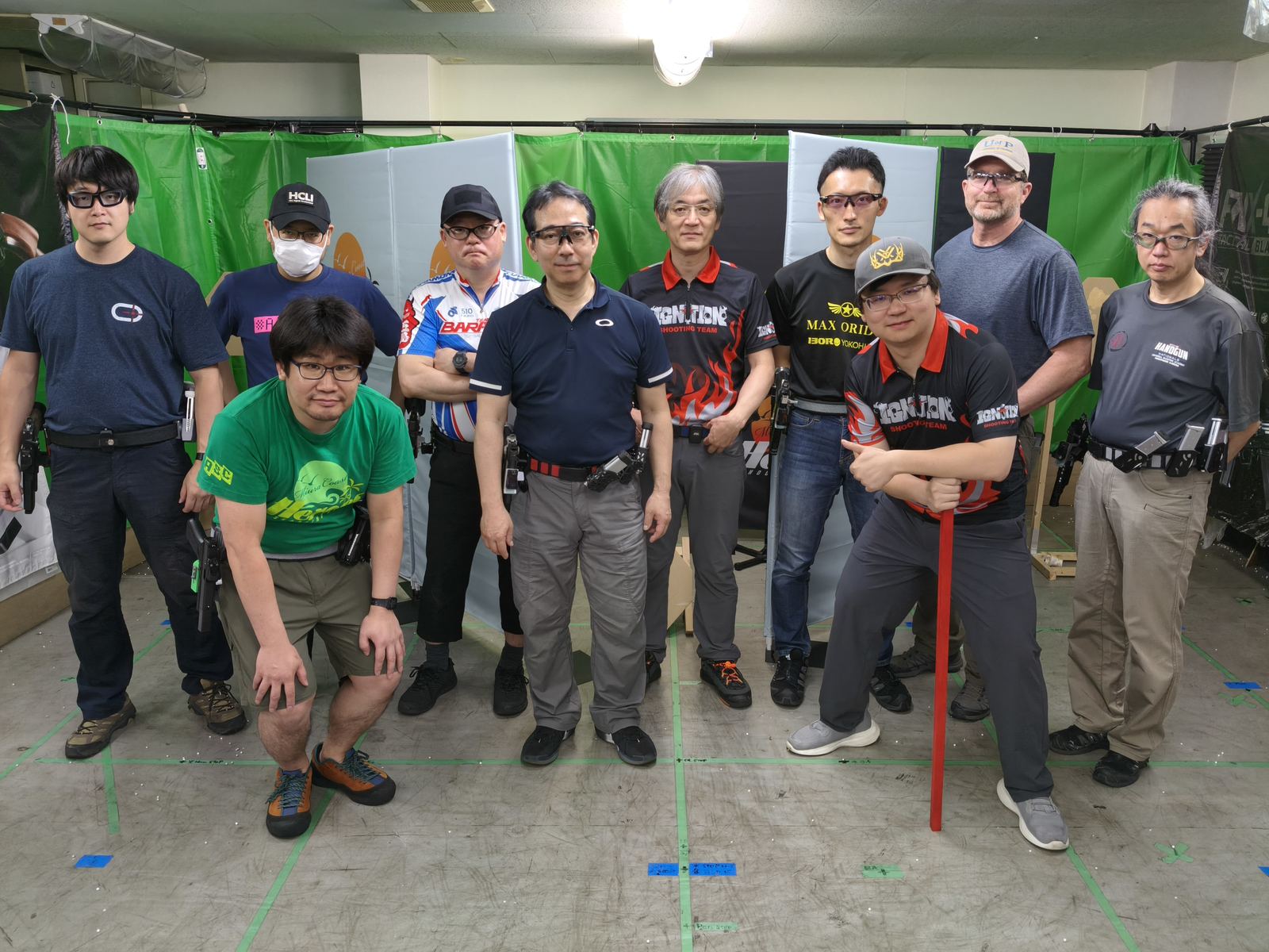 練習会でのメンバー集合写真